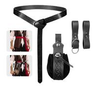 Kit de ceinture Renaissance pour Halloween, cosplay, accessoires de costume de pirate | Fournitures de fête d'Halloween | Tenue de costumade pour fête, théâtre, événements, séance photo, festival