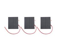 Kit de cellule solaire monocristalline, petit panneau solaire de 2 W avec câble pour projet scientifique DIY, lampe LED et chargeur de téléphone, -panneau solaire léger et