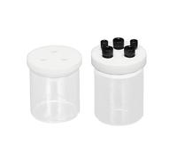 Kit de cellules électrolytiques hermétiques en verre à haute teneur en borosilicate avec couvercle en PTFE - Volume de 10 ml à 500 ml for une utilisation en laboratoire(Hermetic+Thickened 500mL)