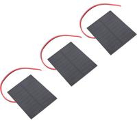 Kit de Cellules Solaires Petit Panneau Solaire Monocristallin 2W avec Câble pour Projet Scientifique DIY Lumière LED Chargeur de Téléphone