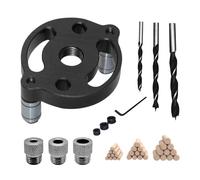Kit de centrage automatique pour tourillons,Guide De Percage Reglable | Outil Portatif De Reperage De Trous,Pour Menuisiers Bricoleurs Rénovateurs Cuisine Salle De Bain Dressing