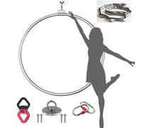 Kit de cerceau lyra aérien professionnel avec matériel de gréement complet pour cirque, fitness, acrobatie, yoga danse à la maison