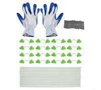 Kit de cerceaux de support de serre à monter soi-même, anneaux de support pour plantes avec hauteur réglable, pour la stabilité du jardin, cadre en plastique robuste et en métal, pour légumes, fleurs