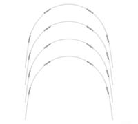 Kit de cerceaux pour serre surélevée - Arceaux tunnel de jardin en fibre de verre avec connecteurs argentés, 24 pièces flexibles et résistants à la rouille pour cadres froids, Row Cov