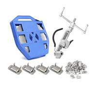 Kit de cerclage en acier inoxydable, tendeur et coupe-fil à vis pour emballage haute résistance, bobine de cerclage SS304 de 19 mm de largeur et 30 m de longueur, 100 boucles à oreilles, argent