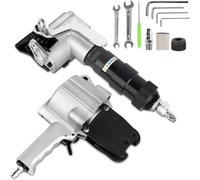 Kit de cerclage pneumatique - Tendeur et coupe-scelleur de feuillard métallique portable pour un emballage et un groupage sécurisés - Outil industriel robuste pour une expédition efficace