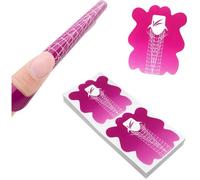 Kit de Chablons Stiletto Longs pour Extension Gel d'Ongles - Auto-Adhésifs - Compatibles Polygel, Acrylique et UV