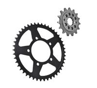 Kit de chaîne 520, pignon avant 15T et arrière 46T, compatible avec moto SV400 SV 400 (15/46 dents)(520 46T Rear)