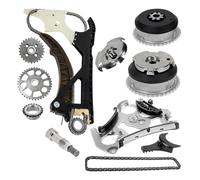 Kit de chaîne de distribution pour arbre à cames d'admission et d'échappement, avec pignon de réglage, compatible avec BMW S55 535i, X6 M4, X3, X4, X5, F10, F22, F23 et 328.