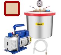 Kit de chambre à vide VEVOR, capacité de 2 gallons, pompe de 3 CFM