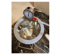 Kit de chambre de dégazage sous vide, en acier inoxydable, couvercle transparent pour un contrôle facile, jauge de vide précise, idéal pour les applications époxy