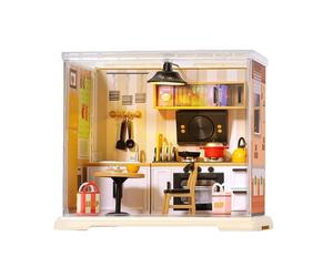 Kit de chambre miniature éducatif artisanal réaliste | Ensemble de maison miniature pour adultes, pour décorer des étagères, des bureaux, des vitrines, des salons