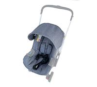 Kit de changement de coussin de siège pour vêtements, pare-soleil, auvent de poussette compatible avec siège auto et poussette Doona (gris)