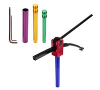 Kit de changement de pneu portable pour roues de 16 à 21 pouces - Ensemble d'outils de levier de pneu en acier avec tiges de support pour essieux de 10 à 25 mm