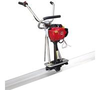 Kit de chape électrique pour béton, outil de béton vibrant avec règle d'inviolabilité en aluminium de 1,5 m, machine à moteur vibrant de finition de surface de ciment à 4 temps pour la construction de
