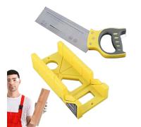 Kit de charge à onglets et scie à onglets - Scie à onglets - Coupe-angle multi-usages - Scie à bois pour l'artisanat du bois