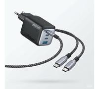 Kit de charge Anker Prime 67 W GaN USB-C + Câble de charge rapide USB-C vers USB-C Anker Prime 240 W