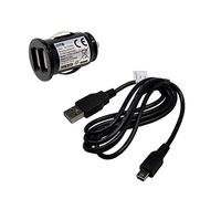 Kit de Charge Compatible avec Prestigio Road Runner 525, Dual Chargeur de Voiture USB, câble USB, 2100mA 2.1A