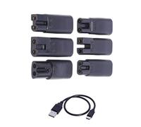 Kit de charge CREATE à usage multiple - 6 coupleurs - Cordon de 30 cm - Équipement de toilettage cohérent - Cisailles à cheveux - Rasoirs à connexion multiple - Ensemble de maillons