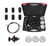 Kit de Charge d'azote, kit de Test de Fuite d'azote pour climatiseur, avec 3 manomètres 1500,4000, 6000 psi, 6 adaptateurs, Tuyau de gaz et Corps de vanne Principal Mixizap