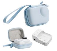 Kit de charge et de stockage compatible avec Insta360 GO Ultra - Base de charge compacte et étui de transport rigide pour une utilisation en déplacement (bleu)