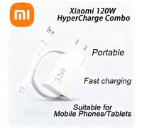 Kit de charge ultra rapide Xiaomi authentique 120W (Type-A + Type-C) pour smartphones, tablettes et autres appareils ; chargeur rapide intelligent portable ; version UE Brand Xiaomi SpecificationsProd