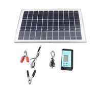 Kit de chargeur de batterie de panneau solaire 100 W, panneau solaire en silicium monocristallin haute efficacité avec double contrôleur USB MPPT pour voiture, camping-car,