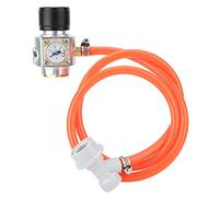 Kit de chargeur de CO2 à filetage Tr21x4, régulateur de gaz avec accessoires de tuyau pour le brassage de fût de bière et de soda, brassage à domicile, tuyau fiable et durable en