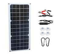 Kit de chargeur portable 10 W avec port USB pour téléphone, tablette, camping-car, camping - Source d'alimentation monocristalline étanche 12 V pour une utilisation en extérieur