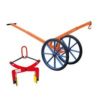 Kit de Chariot de Levage Magnétique pour Couvercles de Trou d'Homme, Avec Roues de 70cm/28po, Poignée Réglable, Lève Facilement les Couvercles de Trou d'Homme, Pour Déplacer des Briques et des Pierres