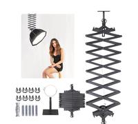 Kit de Charnière à Force Constante de Levage 2M Système de Rail de Plafond pour Photographie avec Accessoires de Corde de Sécurité pour Salle de Diffusion en Direct Studio Flash Equipement Spécialisé