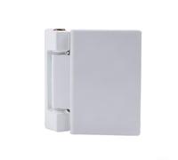 Kit de charnière de porte de sécurité avec plaque pour fenêtres et portes, conçu pour la résistance et la stabilité en utilisant des composants en ABS épais et alliage métallique