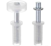 Kit de charnière de porte pliable en acier inoxydable avec matériel de pivot supérieur pour portes pliantes, finition galvanisée, blanc (lot de 7)