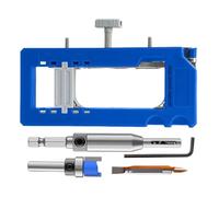 Kit de charnière de porte réglable et robuste pour défonceuse de précision | Charnière de porte à mortaiser de 7,6 à 12,7 cm de long pour le travail du bois, armoire, intérieur, extérieur, résidence