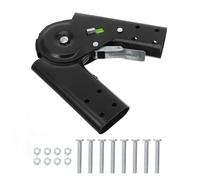 Kit de Charnière D'échelle Pliante en Fer Noir, 5cm, Vis | Montage Rapide, Stabilité Renforcée, Ajustements Polyvalents, Accessoires pour Échelles, Usage Pratique