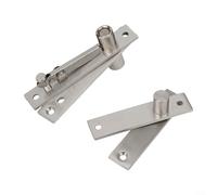 Kit de charnières pivotantes au sol pour portes de bibliothèque permettant une rotation complète sans fixation du cadre supérieur