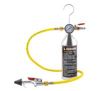 Kit de chasse d'air conditionné, kit de décharge CA | Outil de nettoyage de tuyaux pour climatisation, ensemble Aut Automotive CA haute performance avec jauge et tuyau pa