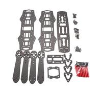 Kit de châssis de drone， QAV250 Carbon Fiber Frame 4-Axis Mini RC Muticopter FPV Quadcopter Drone Unassembled Black