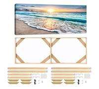 Kit de châssis en bois massif pour peinture à l'huile, impressions, art mural, 65 cm x 75 cm, accessoires inclus