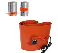 Kit de chauffage de fût, kit de coussinets chauffants for fût en acier avec thermostat for seau métallique, huile, lubrifiant, eau(120L 250 * 1360MM 1700W)