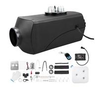 Kit de chauffage de stationnement portable 12 V 5 kW avec écran LCD, silencieux, télécommande et réservoir de carburant de 10 L, chauffage diesel silencieux pour camping-cars, voitures, camions, car