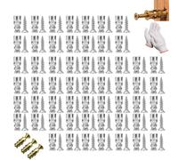 Kit De Chevilles Autoperceuses Pour Plaques De Plâtre Avec Vis, Chevilles D'expansion Métalliques Robustes De 14 Mm, Vis D'expansion Crantées En Fer Pour La Réparation Plaques Plâtre Bois (B,200Pcs)