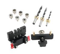 Kit de chevilles, kit de chevilles - Dispositif de cheville réglable multifonction | Jauge de perçage pour trous droits, jauge de cheville manuelle auto-centrante, guide de perçage, outil électrique