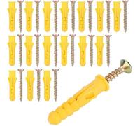 Kit de chevilles pour plaques de plâtre - Cheville pour cloisons creuses avec vis, assortiment de chevilles autoperceuses pour cloi