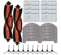 Kit de chiffon de nettoyage pour brosse latérale principale, compatible avec MOVA S800, E20, E20 Pro, E20 Pro Plus, et pour Trouver E20 Series, pièces de rechange pour aspirateur pour un nettoyage