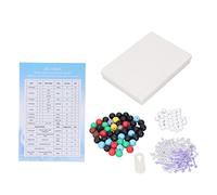 Kit de Chimie Organique à Structure moléculaire, 189 pièces, Boule éducative colorée en PP et bâton de Liaison Atomique pour Outil d'apprentissage des molécules des étudiants en
