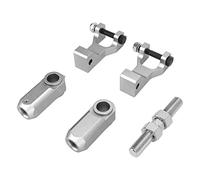 Kit de chute avant arrière, 5 pièces/ensemble ATV avant arrière abaissement Kit de chute en alliage d'aluminium de remplacement pour Raptor 350 660 700(argent)