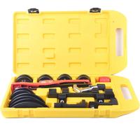 Kit de cintrage de tubes, 7 têtes de cintrage, supporte les tubes de 6 à 22 mm,manuelle, jaune