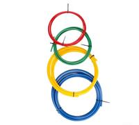 Kit de cintrage de tuyaux avec bandes de tube en cuivre en plastique PE conçues pour les systèmes de climatisation pour des coudes de tuyaux précis et lisses (4 pièces) 3 m