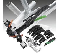 Kit de cintreuse de tubes avec coude inversé pour réparation de tuyaux, cintreuse à cliquet avec coude à 90° et matrices pour l'entretien du réfrigérateur et du climatiseur